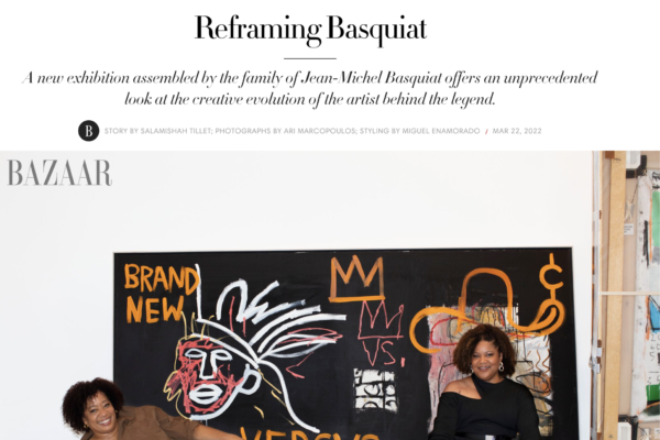 bazaar-basquiat-lisane Harpar's Bazaar Basquiat Family legacy